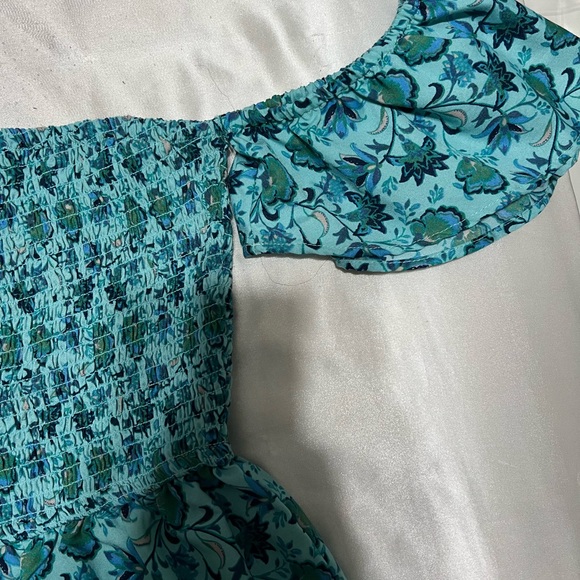 Blue Summer Off the Shoulder Jumper - Picture 4 of 6